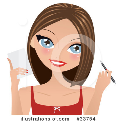 Royalty-Free (RF) Woman Clipart Illustration by Melisende Vector - Stock Sample #33754