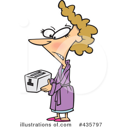 Royalty-Free (RF) Woman Clipart Illustration by toonaday - Stock Sample #435797