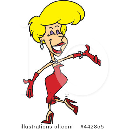 Royalty-Free (RF) Woman Clipart Illustration by toonaday - Stock Sample #442855