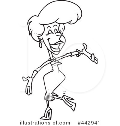 Royalty-Free (RF) Woman Clipart Illustration by toonaday - Stock Sample #442941