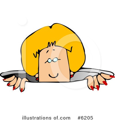 Royalty-Free (RF) Woman Clipart Illustration by djart - Stock Sample #6205