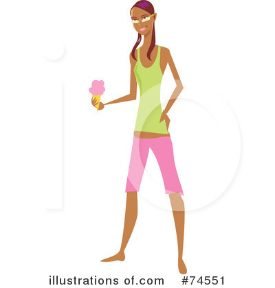 Royalty-Free (RF) Woman Clipart Illustration by Monica - Stock Sample #74551