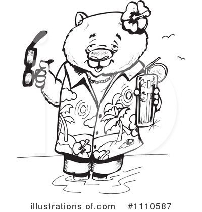 Wombat Clipart #1110587 by Dennis Holmes Designs