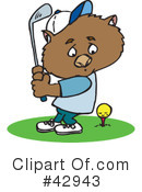 Wombat Clipart #42943 by Dennis Holmes Designs