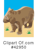 Wombat Clipart #42950 by Dennis Holmes Designs