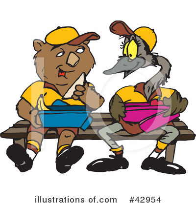 Royalty-Free (RF) Wombat Clipart Illustration by Dennis Holmes Designs - Stock Sample #42954