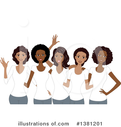 Girlfriends Clipart #1381201 by BNP Design Studio