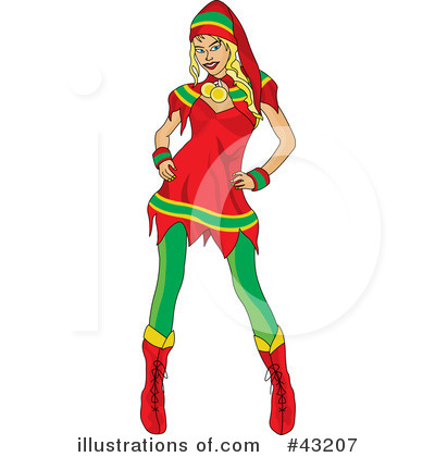 Royalty-Free (RF) Women Clipart Illustration by Dennis Holmes Designs - Stock Sample #43207