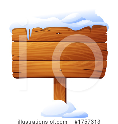 Royalty-Free (RF) Wood Sign Clipart Illustration by Vector Tradition SM - Stock Sample #1757313