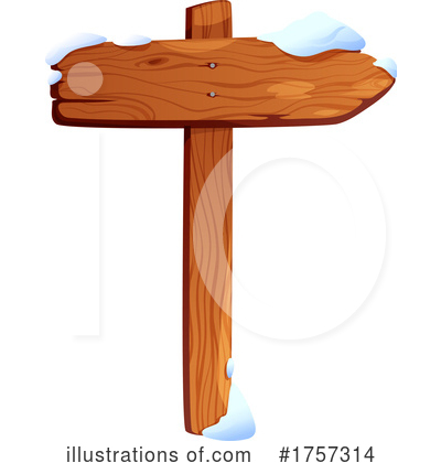 Royalty-Free (RF) Wood Sign Clipart Illustration by Vector Tradition SM - Stock Sample #1757314