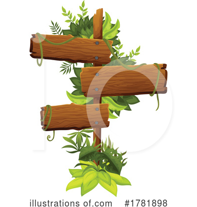 Royalty-Free (RF) Wood Sign Clipart Illustration by Vector Tradition SM - Stock Sample #1781898