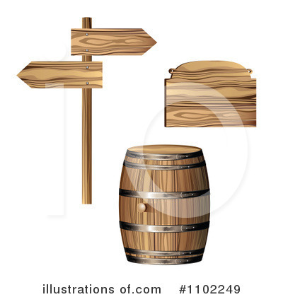 Wooden Barrel Clipart #1102249 by merlinul