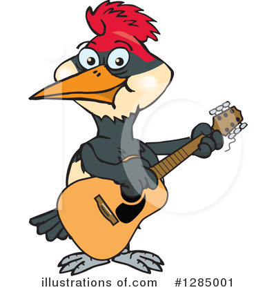 Royalty-Free (RF) Woodpecker Clipart Illustration by Dennis Holmes Designs - Stock Sample #1285001