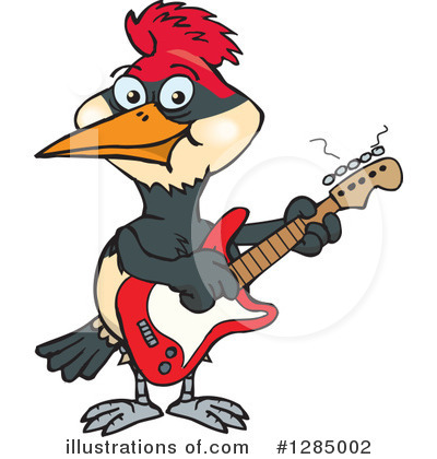 Royalty-Free (RF) Woodpecker Clipart Illustration by Dennis Holmes Designs - Stock Sample #1285002