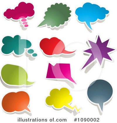Word Balloon Clipart #1090002 by KJ Pargeter
