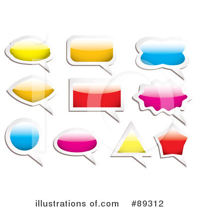Royalty-Free (RF) Word Bubble Clipart Illustration by michaeltravers - Stock Sample #89312