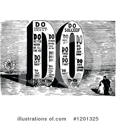 Royalty-Free (RF) Word Clipart Illustration by Prawny Vintage - Stock Sample #1201325
