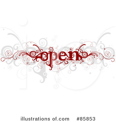 Royalty-Free (RF) Word Clipart Illustration by BNP Design Studio - Stock Sample #85853