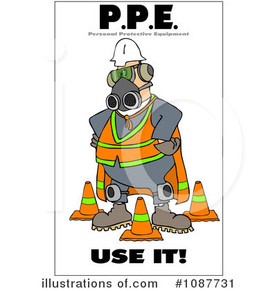 Royalty-Free (RF) Work Safety Clipart Illustration by djart - Stock Sample #1087731