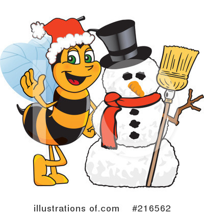 Worker Bee Character Clipart #216562 by Mascot Junction
