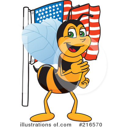 Worker Bee Character Clipart #216570 by Mascot Junction