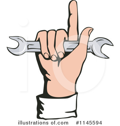Royalty-Free (RF) Worker Clipart Illustration by patrimonio - Stock Sample #1145594