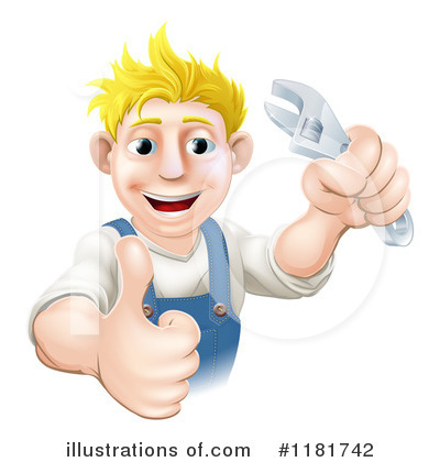 Royalty-Free (RF) Worker Clipart Illustration by AtStockIllustration - Stock Sample #1181742