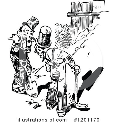 Royalty-Free (RF) Worker Clipart Illustration by Prawny Vintage - Stock Sample #1201170