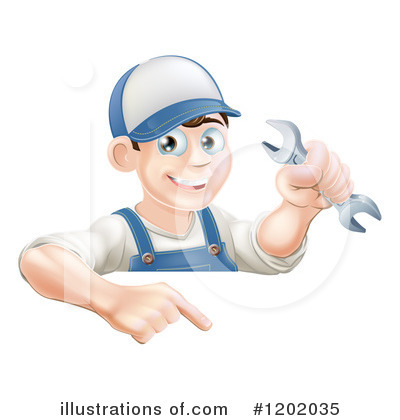 Royalty-Free (RF) Worker Clipart Illustration by AtStockIllustration - Stock Sample #1202035