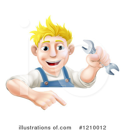 Royalty-Free (RF) Worker Clipart Illustration by AtStockIllustration - Stock Sample #1210012