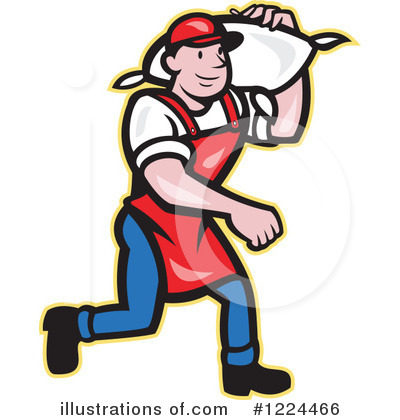 Royalty-Free (RF) Worker Clipart Illustration by patrimonio - Stock Sample #1224466