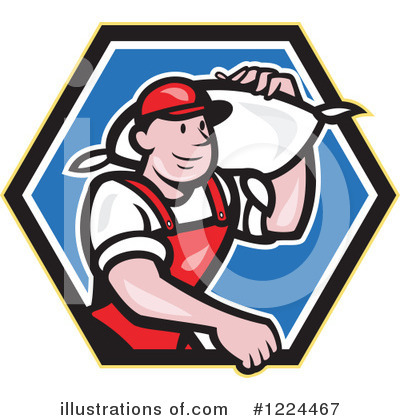 Royalty-Free (RF) Worker Clipart Illustration by patrimonio - Stock Sample #1224467