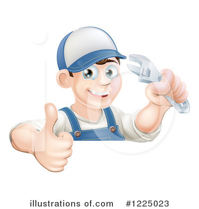 Royalty-Free (RF) Worker Clipart Illustration by AtStockIllustration - Stock Sample #1225023