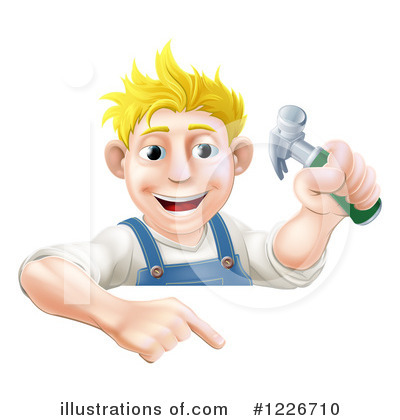 Royalty-Free (RF) Worker Clipart Illustration by AtStockIllustration - Stock Sample #1226710