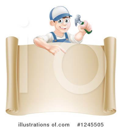 Builder Clipart #1245505 by AtStockIllustration