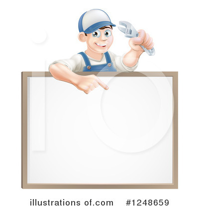 Royalty-Free (RF) Worker Clipart Illustration by AtStockIllustration - Stock Sample #1248659