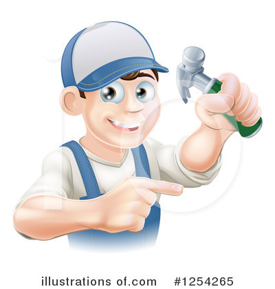 Builder Clipart #1254265 by AtStockIllustration