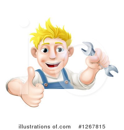 Royalty-Free (RF) Worker Clipart Illustration by AtStockIllustration - Stock Sample #1267815