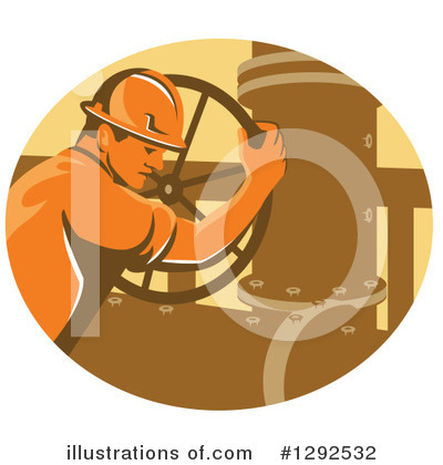 Royalty-Free (RF) Worker Clipart Illustration by patrimonio - Stock Sample #1292532