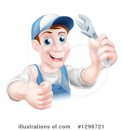 Royalty-Free (RF) Worker Clipart Illustration by AtStockIllustration - Stock Sample #1296721