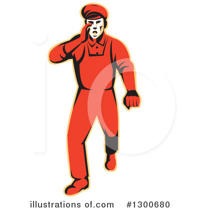 Royalty-Free (RF) Worker Clipart Illustration by patrimonio - Stock Sample #1300680