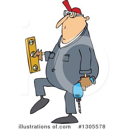Royalty-Free (RF) Worker Clipart Illustration by djart - Stock Sample #1305578