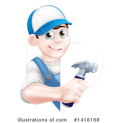 Royalty-Free (RF) Worker Clipart Illustration by AtStockIllustration - Stock Sample #1416168