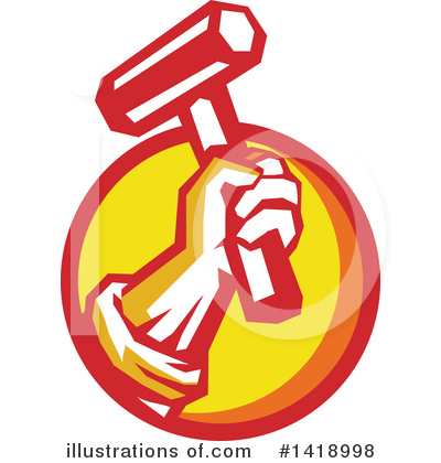 Royalty-Free (RF) Worker Clipart Illustration by patrimonio - Stock Sample #1418998