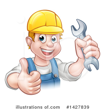 Royalty-Free (RF) Worker Clipart Illustration by AtStockIllustration - Stock Sample #1427839