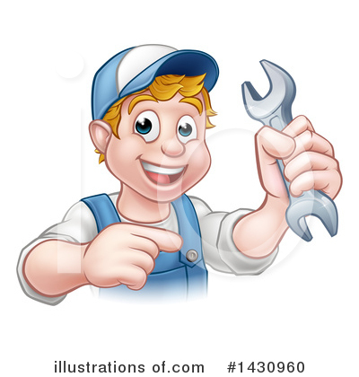 Royalty-Free (RF) Worker Clipart Illustration by AtStockIllustration - Stock Sample #1430960
