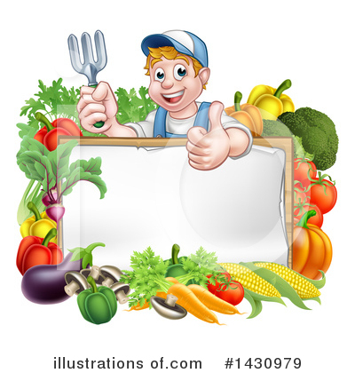 Vegetables Clipart #1430979 by AtStockIllustration