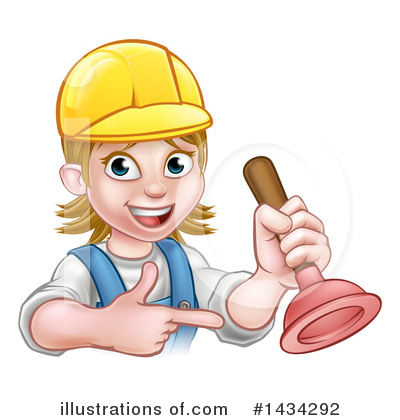 Royalty-Free (RF) Worker Clipart Illustration by AtStockIllustration - Stock Sample #1434292
