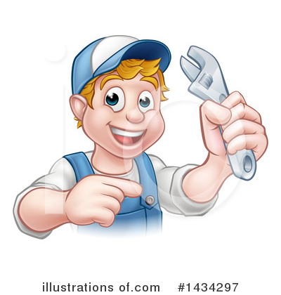 Royalty-Free (RF) Worker Clipart Illustration by AtStockIllustration - Stock Sample #1434297