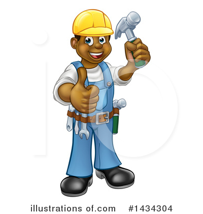 Builder Clipart #1434304 by AtStockIllustration